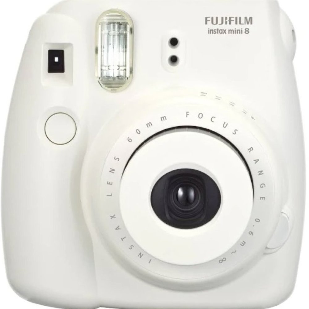 Instax Mini 8 (White, w/ packet of Instant Film)